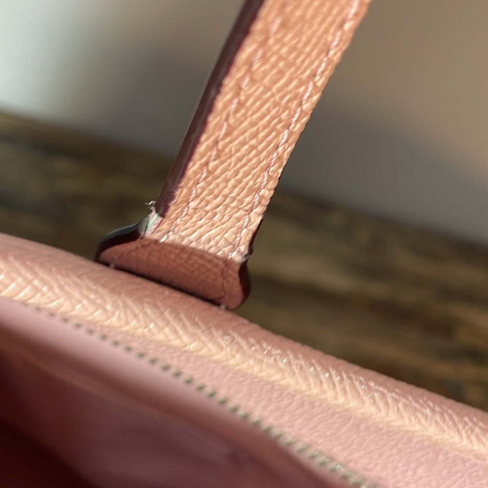 Coach petal pink handbag nice shape some nics along handle as shown - beautiful! - Picture 17 of 17